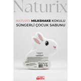 Naturix Çilekli Milkshake Kokulu Tavşan Görünümlü Süngerli Çocuk Sabunu 130 gr - 1 Adet