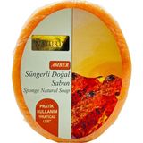 Naturix Doğal Amber Soap Peeling Etkili Ferahlatıcı Natural Amber Süngerli Sabun 150 gr