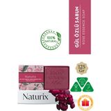 Naturix Gül Özlü Sabun 125 Gr | Siyah Nokta Karşıtı Ve Peeling Etkili Doğal Sabun