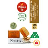 Naturix Kabak Lifli Keçi Sütü & Ballı Sabun 130 Gr | Peeling Etkili, Kurutucu, Doğal Sabun