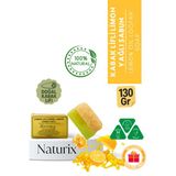 Naturix Kabak Lifli Limon Yağlı Sabun 130 Gr | Akne Karşıtı, Peeling Etkili ve Doğal Nemlendirici