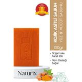 Naturix Kojik Asitli Doğal Yüz Sabunu 100 gr – pH Dengeli, Leke Karşıtı ve Cilt Tonu Eşitleyici Tekli Paket - Turuncu