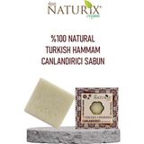 Naturix Natural Türk Hamam Sabunu Arındırıcı Derin Temizleme 100 Doğal Turkısh Hammam Soap