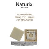 Naturix Pirinç Tozu Sabunu 125 gr | Cilt Beyazlatıcı Ve Peeling Etkili Doğal Sabun