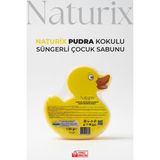 Naturix Pudra Kokulu Ördek Görünümlü Süngerli Çocuk Sabunu 130 gr - 1 Adet