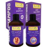 Naturix Purple / Silver Shampoo Turunculaşma Karşıtı Tuz Pareben Fosfat İçermeyen Mor Şampuan + Saç Kremi