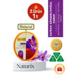 Naturix Safran Süngerli Sabun 150 gr | Peeling Etkili & Kırışıklık Önleyici Doğal Bakım