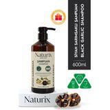 Naturix Siyah Sarımsak Şampuanı - Paraben, Tuz, Fosfat Içermeyen Kokusuz & Tuzsuz 600 ml