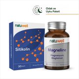 Natuwell Sitikolin 250 Mg Takviye Edici Gıda 30 Kapsül ve Magneline Magnezyum Bisglisinat 60 Tablet - Aromasız