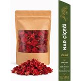 Natvera Nar Çiçeği Bitkisi 100 G – Kurutulmuş Nar Çiçeği – Çaylık Doğal Ürün - Bitki Çayı