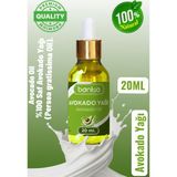 Natzera Avokado Yağı 2X20 ml – %100 Saf Soğuk Sıkım Saç ve Cilt Bakımı Nemlendirici Besleyici Doğal Yağ - 40 ml