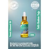 Natzera Tatlı Badem Yağı 20 ml – Soğuk Sıkım %100 Saf Kaş Kirpik ve Saç Bakımı