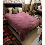 Naura Concept Çift Kişilik Lüx Mürdüm Welsoft Silikon Yorgan Çift Taraflı 195X215 - 195 x 215 cm