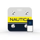 Nautica BT600 Pilli Bluetooth Vücut Analizli Yağ Kas Su Ölçer Hassas Akıllı Tartı Baskül Logo Sarı
