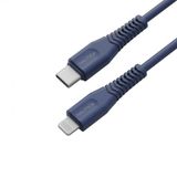 Nautica C100 USB-C to Lightning PD 18W Hızlı Şarj ve Data Kablosu 1.2 Metre Navy