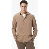 Nautica Erkek Bej Classic Fit Gömlek - 3DA-Bej