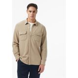 Nautica Erkek Bej Classic Fit Gömlek W57437T.1FS - 1FS-Bej - 2XL