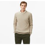 Nautica Erkek Bej Classic Fit Kazak - 2AU-Bej - 2XL