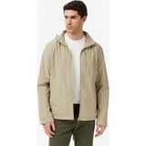 Nautica Erkek Bej Regular Fit Ik Yaka Gizli Kapüşonlu Su Itici Yağmurluk - 2To-Bej - XL