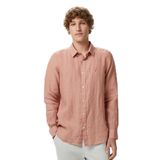 Nautica Erkek Bej Regular Fit Keten Gömlek-W65104T.6PR M