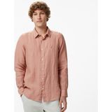 Nautica Erkek Bej Regular Fit Keten Gömlek W65104T.6PR