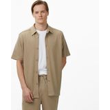 Nautica Erkek Bej Regular Fit Kısa Kollu Gömlek - 1FS-Bej