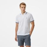 Nautica Erkek Beyaz Classic Fit Polo Yaka T-Shirt.1bw - 1BW-Beyaz