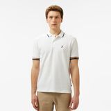 Nautica Erkek Beyaz Classic Fit Polo Yaka T-Shirt - 1BW-Beyaz - 3XL