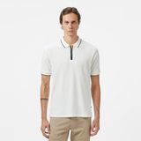 Nautica Erkek Beyaz Classic Fit Polo Yaka T-Shirt K55345T.1BW - 1BW-Beyaz