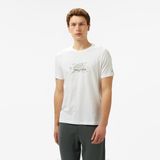 Nautica Erkek Beyaz Regular Fit Baskılı T-Shirt - 1BW-Beyaz - XL