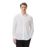 Nautica Erkek Beyaz Regular Fit Keten Gömlek-W65101T.1BW S