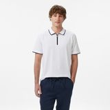Nautica Erkek Beyaz Regular Fit Polo Yaka T-Shirt K65210T.1BW - 1BW-Beyaz - M