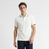 Nautica Erkek Beyaz Regular Fit Polo Yaka T-Shirt K65348T.1BW - 1BW-Beyaz
