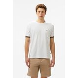 Nautica Erkek Beyaz Regular Fit T-Shirt V55225T.1BW - 1BW-Beyaz