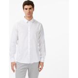 Nautica Erkek Beyaz Slim Fit Gömlek - 1BW-Beyaz - XL