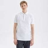 Nautica Erkek Beyaz Slim Fit Kısa Kollu Polo Yaka T-Shirt K35062T.1BW - 1BW-Beyaz