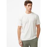 Nautica Erkek Beyaz T-Shirt - 1MA-Krem - L