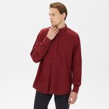 Nautica Erkek Bordo Classic Fit Gömlek W37232T.6DA - 6DA-Bordo - XS