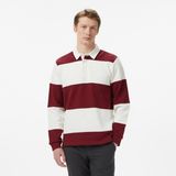 Nautica Erkek Bordo Regular Fit Çizgili Sweatshirt K65373T.6BR - 6BR-Bordo - M