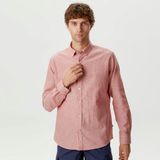 Nautica Erkek Bordo Slim Fit Uzun Kollu Keten Gömlek-W35000T.6WV XS