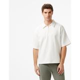 Nautica Erkek Ekru Regular Fit Polo Yaka T-Shirt K57355T.1MA - 1MA-Krem