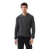 Nautica Erkek Gri Classic Fit Kazak-S57223T.00E L