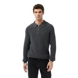 Nautica Erkek Gri Classic Fit Kazak-S57223T.00E M