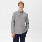 Nautica Erkek Gri Classic Fit Uzun Kollu Polo Yaka T-Shirt - 0HF-Gri