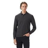 Nautica Erkek Gri Classic Fit Uzun Kollu Polo Yaka T-Shirt-K57351T.00E XXL