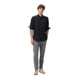 Nautica Erkek Gri Jogger Keten Pantolon-P55116T.0ST 33