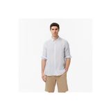 Nautica Erkek Gri Regular Fit Keten Gömlek