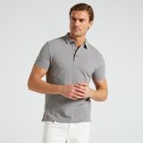 Nautica Erkek Gri Slim Fit Kısa Kollu Polo Yaka T-Shirt K35052T.0HF - 0HF-Gri - XS