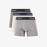 Nautica Erkek Gri Standart Fit 3'lü Boxer-X15309T.0HF M