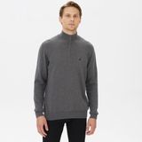 Nautica Erkek Gri Standart Fit Dik Yakalı Kazak S37104T.00E - 00E-Gri - XS